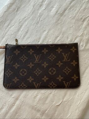 Monogram Mini Pouch in Brown